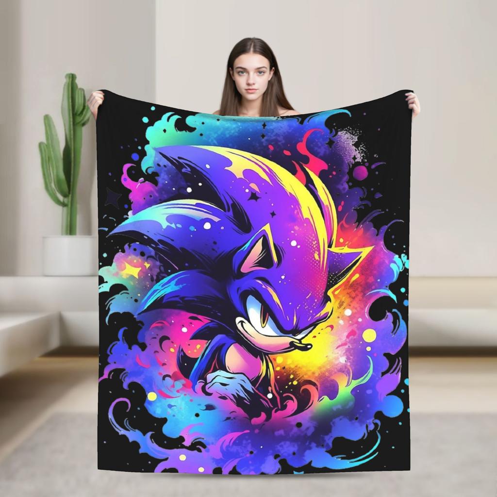 Бронированные Супер Ежик Тень Пледы Фланелевые Потрясающие Дышащие Пледы для Украшения Покрывала