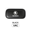 SSOE5 For Skoda Car Interior Leg Knee Rest Pads Leather Cushion Rapid Octavia Derivative Enyaq-iV VisionS Yeti Scala