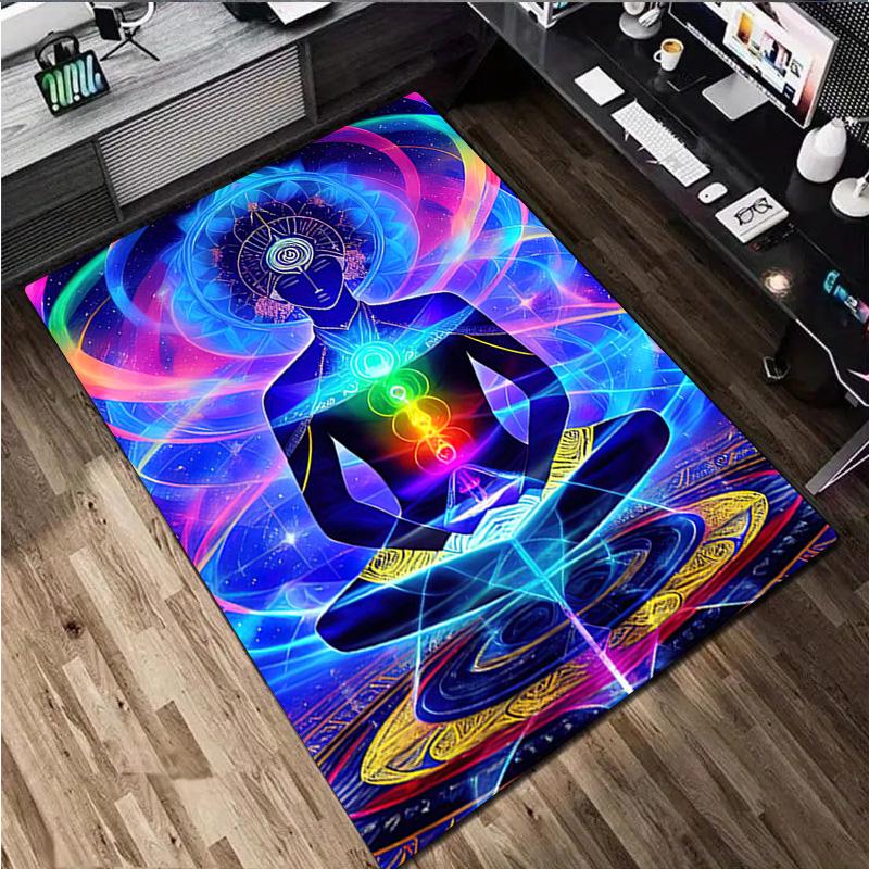 Chakras Rug - Home carpet Office Decorative Carpet For Living Room Bedroom Door Mat Floor Rug Computer Chair Area Rug