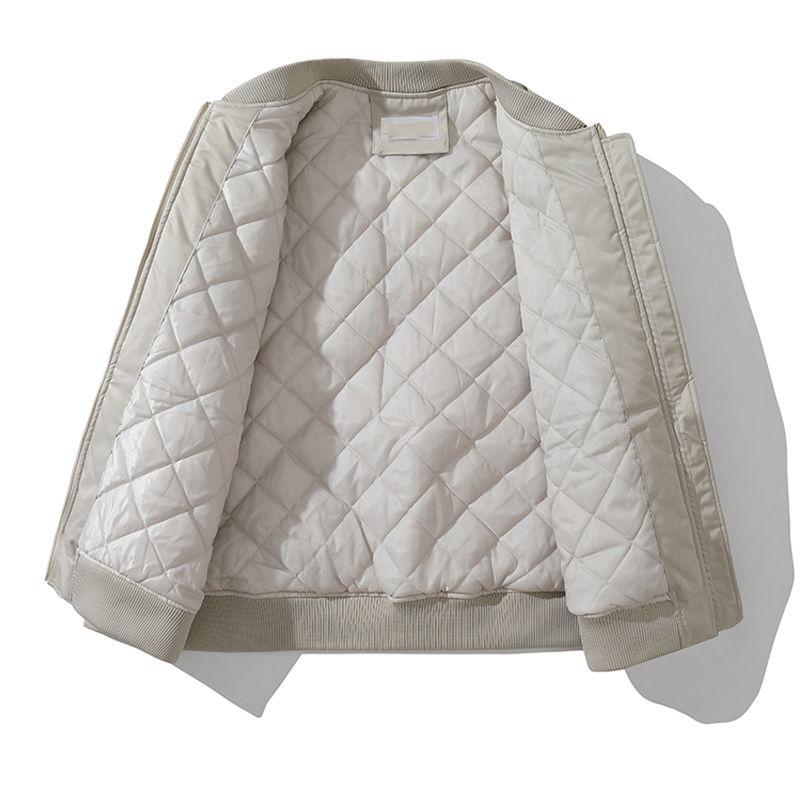 Women's Winter Baseball Jacket with Cotton Padding and Oversize Fit