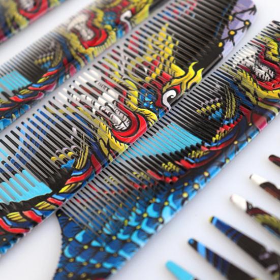 Привлекательная расческа для волос с гладкой поверхностью, антистатическая портативная парикмахерская расческа из АБС-пластика для дома