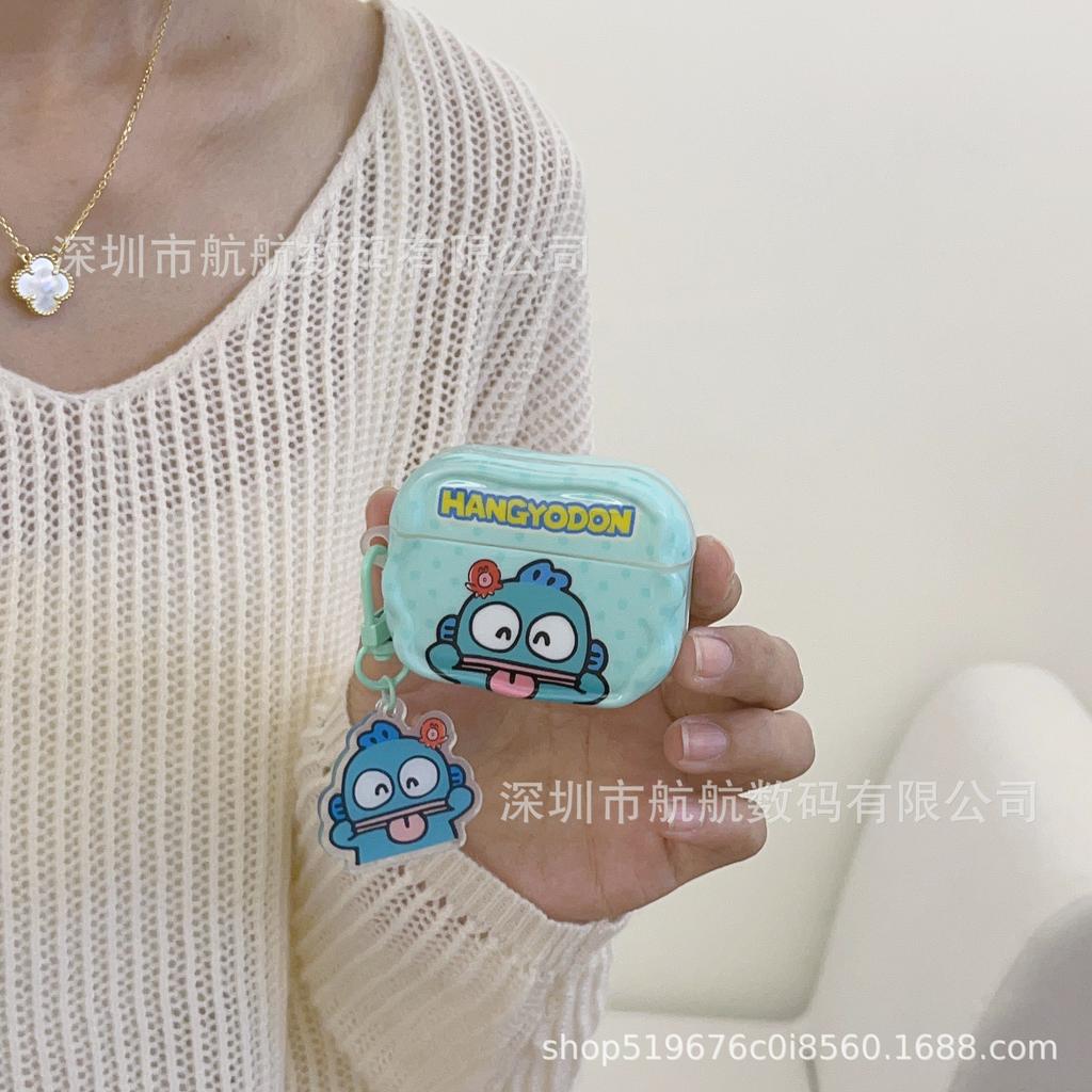 Cartoon tongue ugly fish for AirPods 1 generation earphone case 1pro second and third generation apple bluetooth shell cartoon