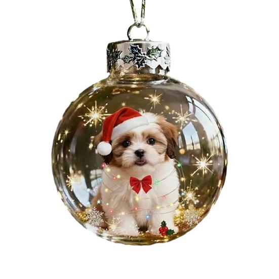 Рождественские акриловые украшения с птицами 2D Кардиналы Животные Украшения на елку Ручной работы Праздничные