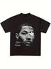 Футболка D Rose с полным принтом Y2K Ретро Баскетбольный дизайн с подписью D Rose Мягкая Удобная Унисекс с круглым вырезом, Повседневная Уличная одежда Топ с коротким рукавом