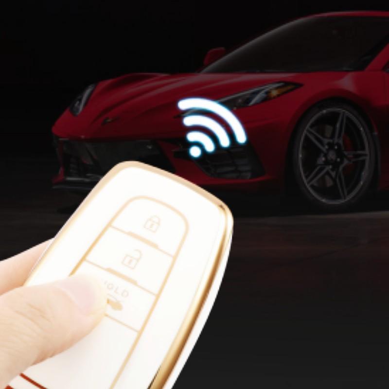 Waterproof Tpu Key Case Cover Bag Shell Holder for Toyota Prius Camry Corolla C-HR CHR RAV4 Prado 2018-2021 Key Protector Accessories