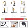 21Pcs Bicycle Valve Adapter Set Aluminum Alloy Presta Schrader Valve Adapter Inflator Pump Nozzle Kit Inflator Pump Accessory