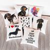 Fashion Colorful Dog Printed Cushion Cover Home Dachshund Decorative Sofa Coffee Car Chair Throw Pillow Case Almofada Cojines