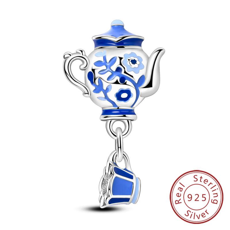 Подходят оригинальные медные шармы-бусины, подвеска-шарм для бокала, кофейной чашки для женщин, шармы для браслета, DIY ювелирные изделия, подарок