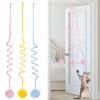 Hanging Door Cat Plush Toy Teaser Toys Retractable Interactive Cat Toy with Bell