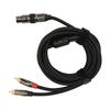 XLR Female to Dual 2 RCA Male Cable 3 Pin Шумоизолирующие позолоченные штекеры XLR to Double RCA Y