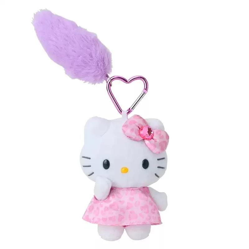 Kawaii Sanrio Long Legs Kitty cat black skin Plush Keychain Pendant Cute Cartoon Hello Kitty 16CM Doll Toy Backpack Pendant Gift