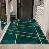 Modern Light Luxury Living Room Sofa Coffee Table Carpet Simple Dark Green Porch Entry Non-slip Rug Children's Room Bedside Rugs