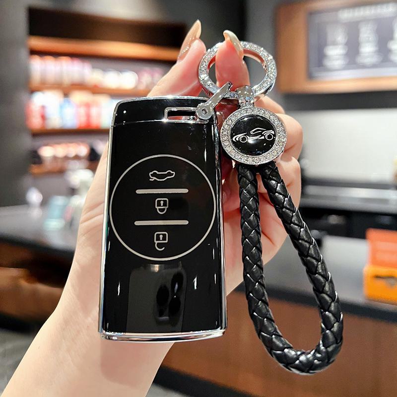 Чехол для ключа Chery Xingtu TX Tiggo 7 для 21 модели — высококачественный чехол с пряжкой для автомобилей Zhuifeng Lingyun Lanyue LX, 3X и 5X.
