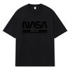 2026 NASA 1987 Печатный Графический Уличная одежда Y2k Харадзюку Одежда 100% Хлопок Футболка Повседневная Большого размера Летняя Мужская Футболка