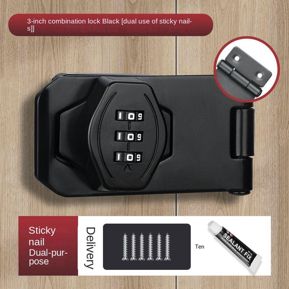 Zinc Alloy Combination Coded Lock 3 Digit Coded Window Stoppers New Cabinet Password Locks  Cabinet