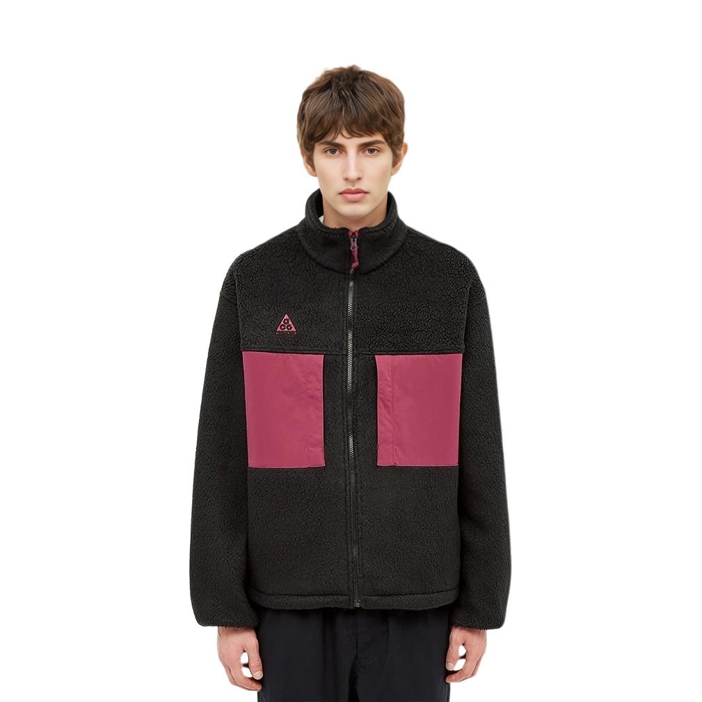 Nike ACG Colorblock Athleisure Casual Sports Stay Warm Fleece Stand Collar Jacket Black Men's CT2949-010