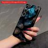 2DFlat Samsung phone case Cracked Blue Abyss Texture Phone Case Applicable to Galaxy S23 S24 S25ULTRA S26 A12 A14 A15 A16 A54 A55