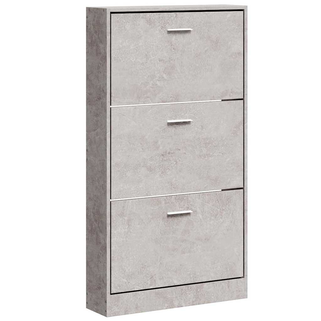 Vidaxl Szafka Na Buty, Szarość Betonu, 59X17X108 Cm