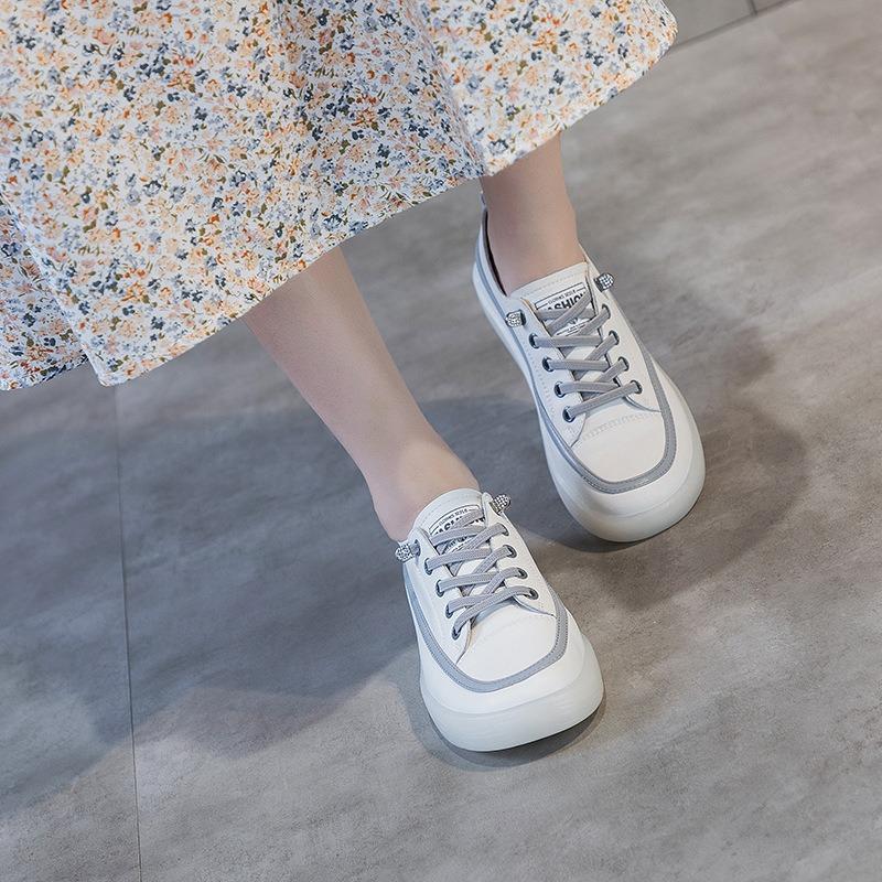 Белые туфли Повседневная обувь на плоской подошве