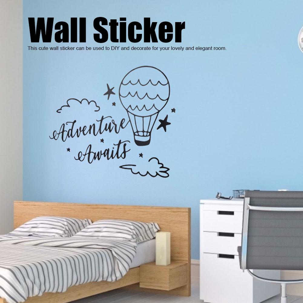 Cute Cartoon Clouds and Balloon Wall Sticker Removable Wall Paper Living Room Home Decoration