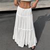 Ladies White Skirt Spring And Summer New European And American Casual Daily Cake Skirt
