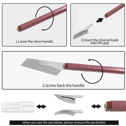 Hobby Modeling Saw, Model Craft Hand Saw | Vista Hand Model Modeling Tool Set | Hobby Craft Saw Hacksaw Tool Kit with 4 Craft Cutters for Handcrafting