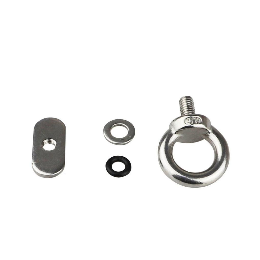 [4 шт. M6-316] Каноэ Караван Палатка Каяк Модификация Фурнитура 316 Нержавеющая Сталь Скользящая Рельсовая Направляющая Трек Фиксирующее Подвесное Кольцо