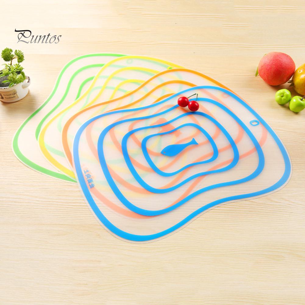 Пластиковая кухонная доска Puntos, 4 шт., разделочная доска, нескользящая матовая макетная доска