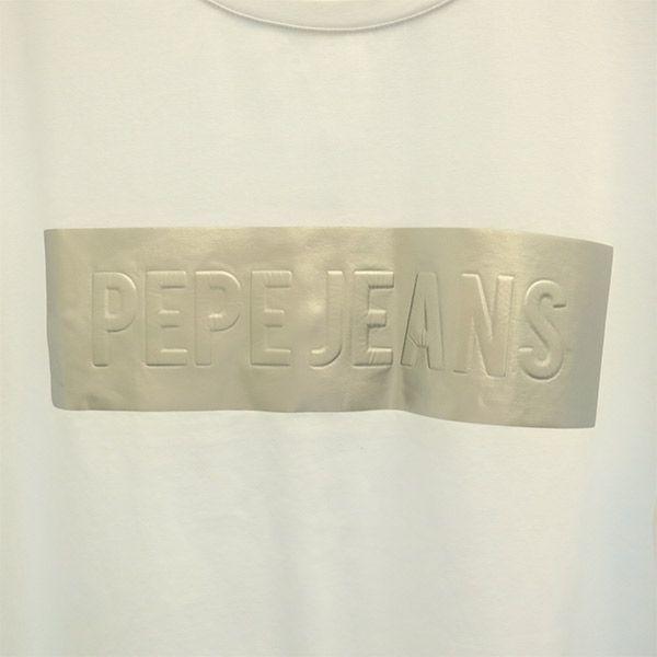 Pepe Jeans London Печать Лонгслив L белый Рон Т Мужской Б/У