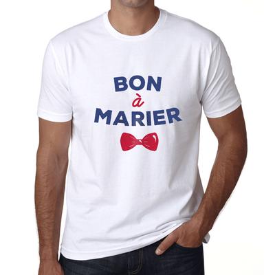 Мужская винтажная футболка с графическим принтом Bon ? Marier White