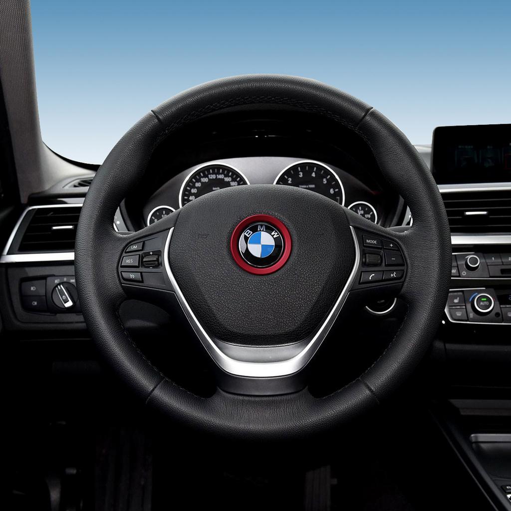 Car  Decoration Ring Steering Wheel Circle Sticker Frame Metal Cover For BMW G30 G32 G01 G02 G05 G06 G07 G26 G23 G22 F40 F20 G08 OT4