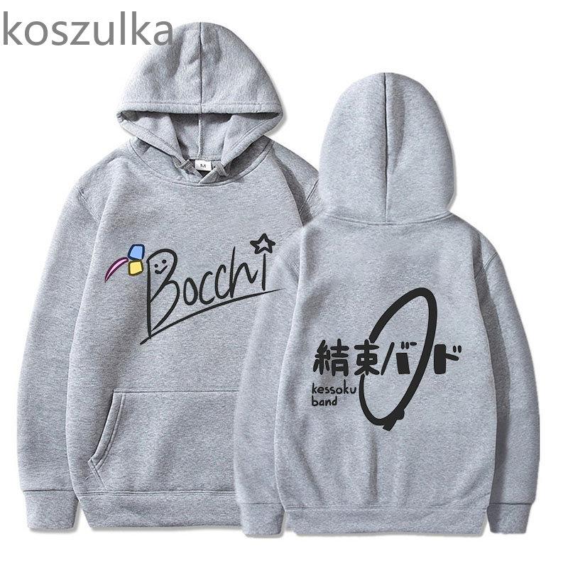 2023 толстовки унисекс Bocchi The Rock, черная толстовка с капюшоном Hitori Gotou, зимняя одежда большого размера, пуловер, уличная одежда с длинными рукавами