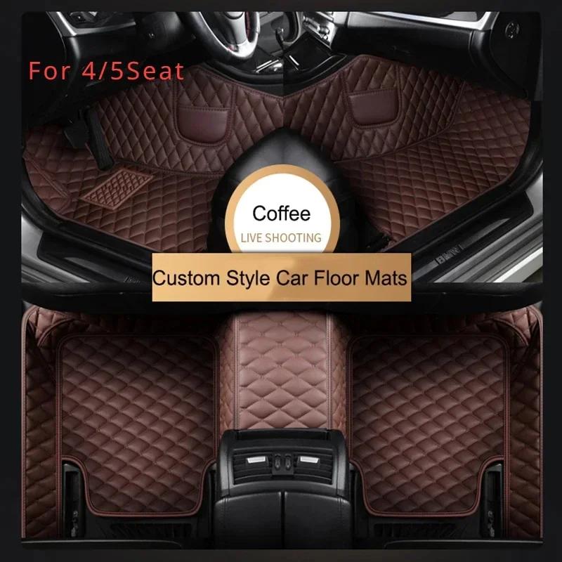 PU Leather Senior Customized Car Floor Mats for BMW 4 Series F32 Coupe F33 Convertible F36 Gran Coupe Car Interior Accessories