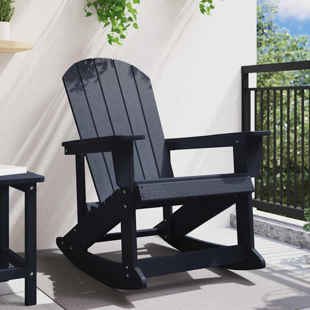Adirondack Swing Chair Navy Blue 92 x 73.5 x 92 cm HDPE