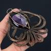 Драгоценный камень в форме осьминога, аметист, чистая медная проволока, обернутая ювелирными изделиями ручной работы