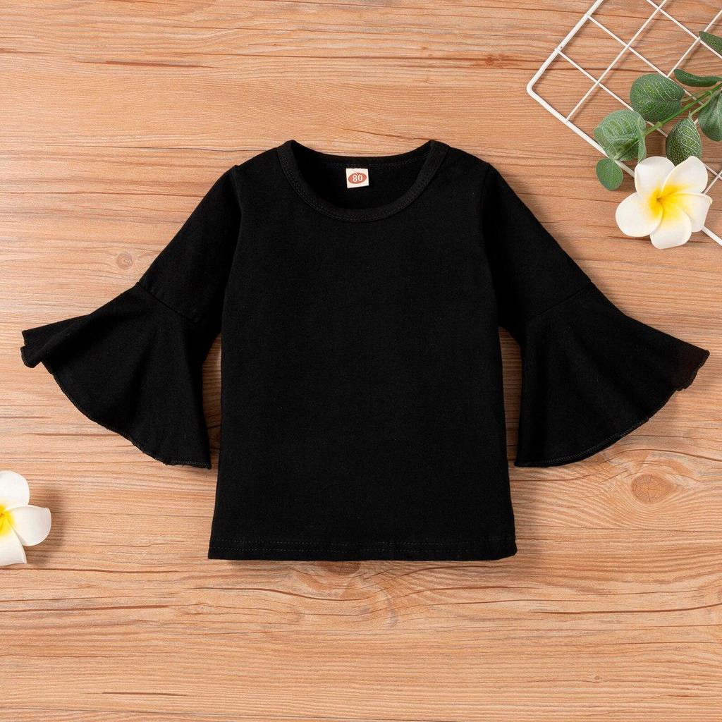 Модный комплект одежды с леопардовым принтом для девочек: футболка, топ + брюки-клеш, расклешенные брюки, одежда, детский повседневный комплект для девочек