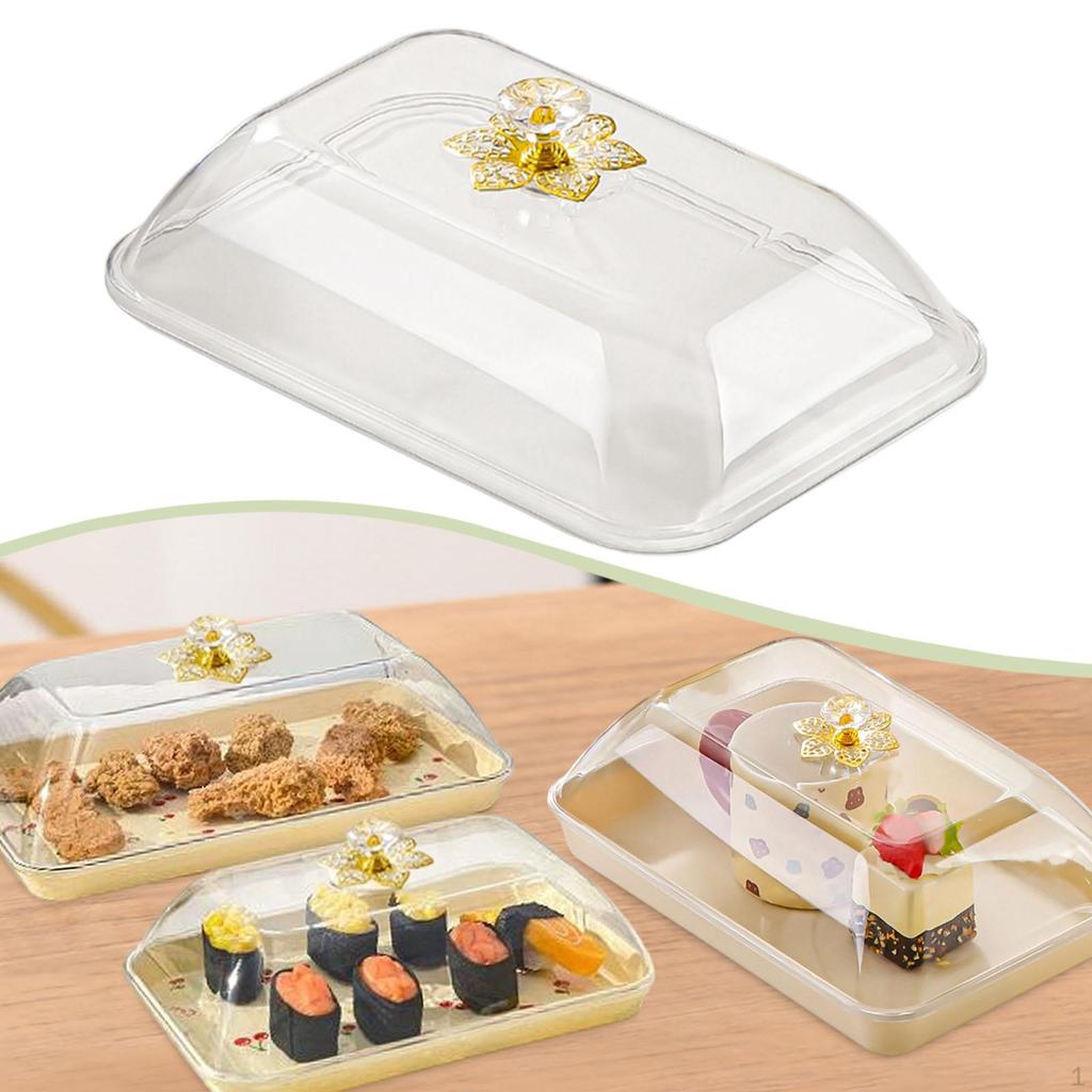 Купольная крышка-сервировщик для торта с ручкой, Сетчатый колпак из ПП, Сохраняет свежесть и защищает от пыли для