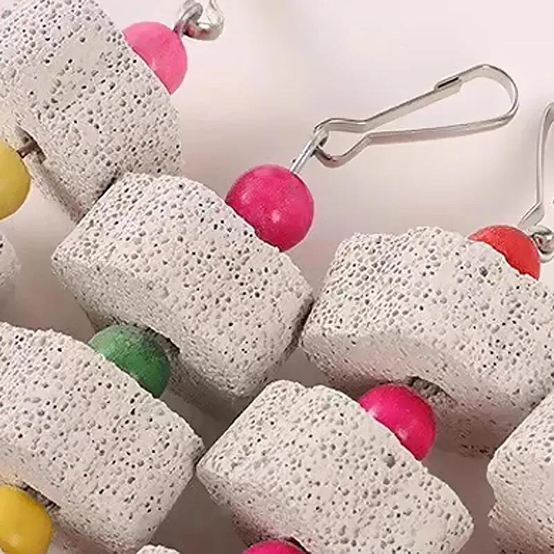 Корневая нить для попугаев, коренной камень из вулканической породы, хомяк, шиншиллы, минеральная добавка для птиц, товары для домашних животных