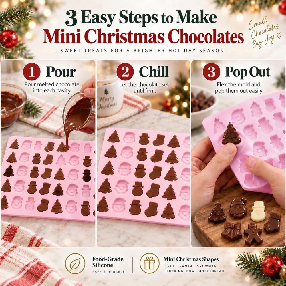Reusable Chocolate Dessert Mold Christmas Theme Baking Mould New Mousse Cake Mold Dessert Making