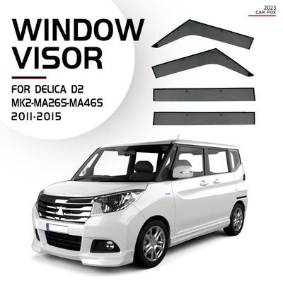Дефлекторы окон и козырек от солнца для Mitsubishi Delica D2