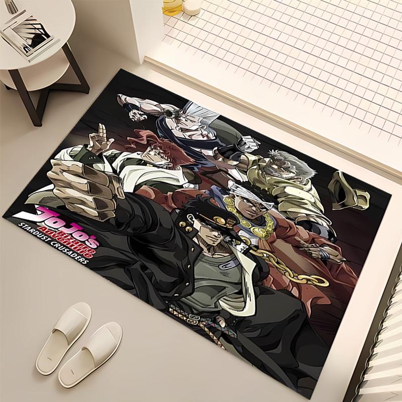 1pc JoJo's Bizarre Adventure1 Print Area Rug - Soft, Washable Non-Slip Indoor Mat, Living Room, Home Office Decorative Rug,Office Decorative