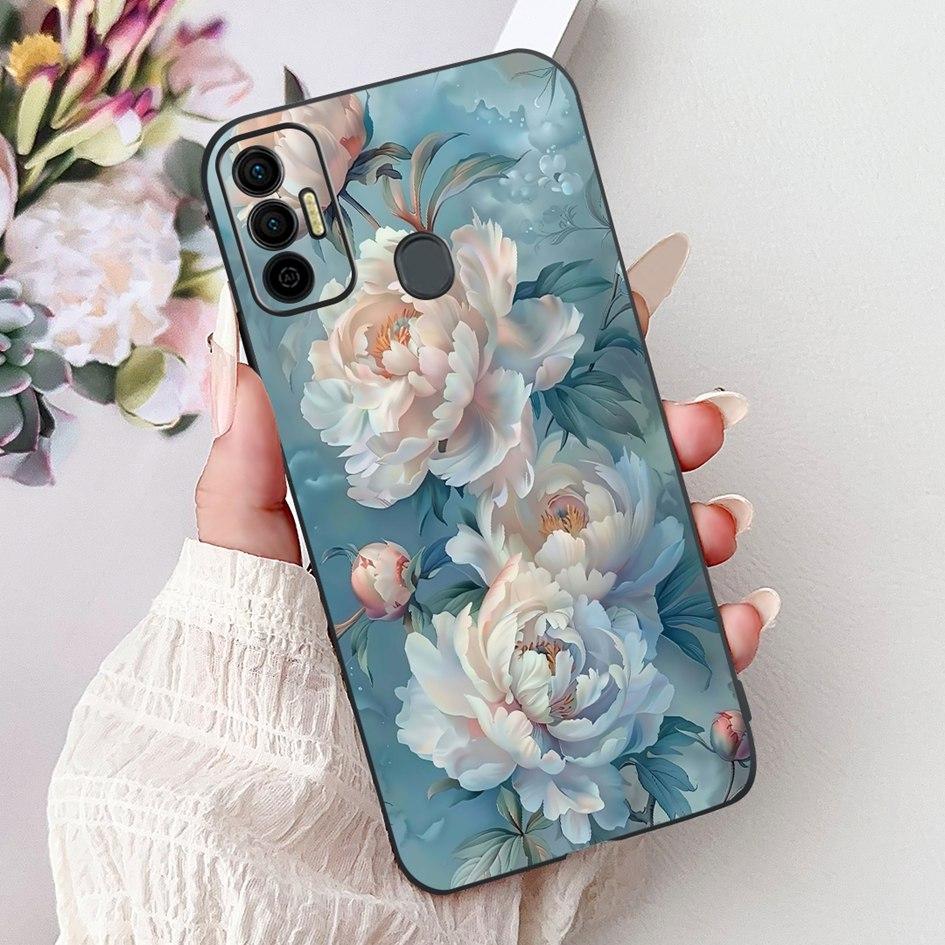 Для Tecno Spark 7 Чехол KF6 KF6j KF6i Обложка Милый Модный Кот Цветок Мягкий Силиконовый Защитник Для Tecno Spark 7P 7T Spark7 Pro Capa