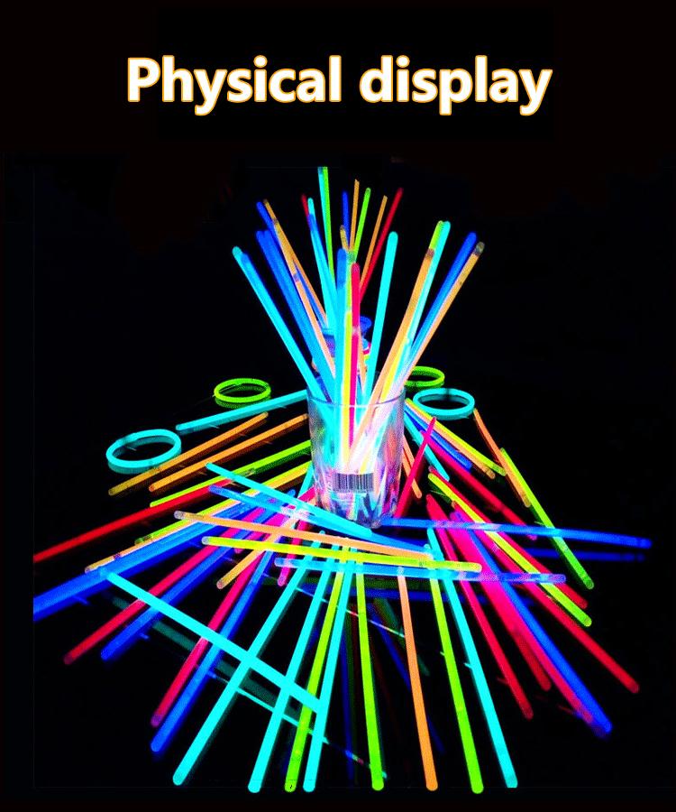 50pcs Party Special Light Stick Children's Non-toxic Luminous Toy Luminous Stick Bracelet Light Stick Party Supplies Toys