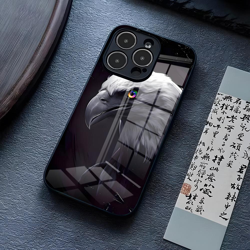 Американский флаг США Орел Чехол для телефона для IPhone 13 Pro Max 14 16 Plus 12 Mini 11 15 X XR XS 8 7 Plus SE Закаленное стекло