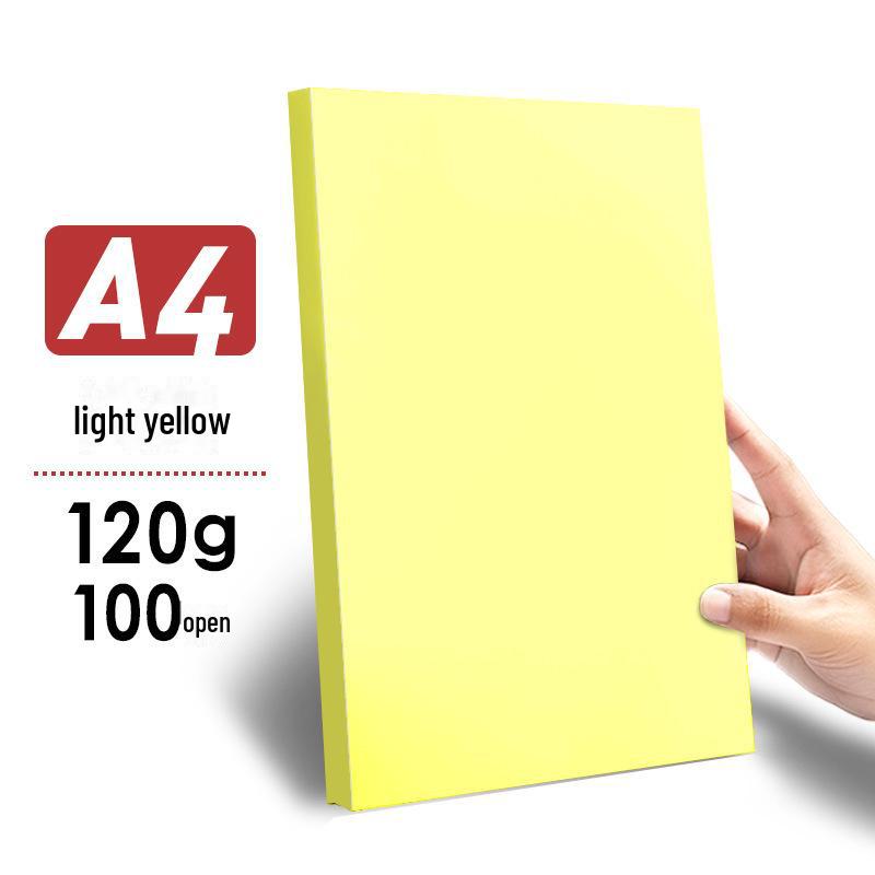 Yuanhao A4 Thickened Color Card Paper - 120G/160G for DIY, Kindergarten Crafts, and Printing