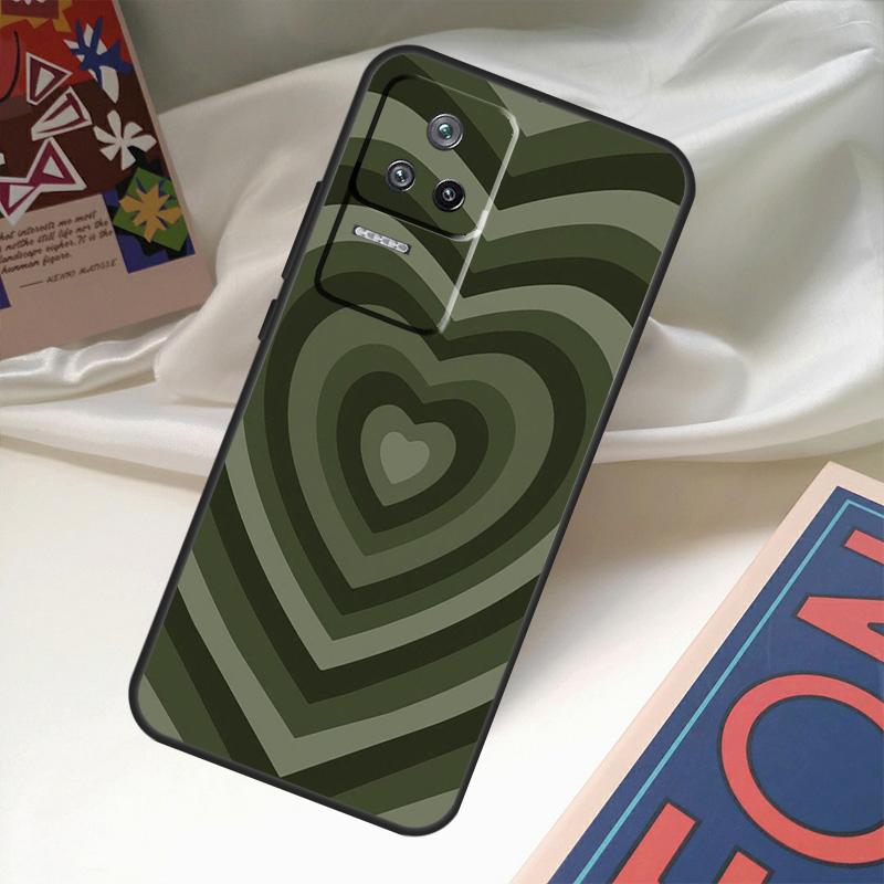 Цветной чехол с сердечками и кругом любви для POCO X6 Pro X3 X5 F3 F5 M5s M6 Pro Xiaomi 14 Ultra 11T 12T 13T Pro 12 13 Lite