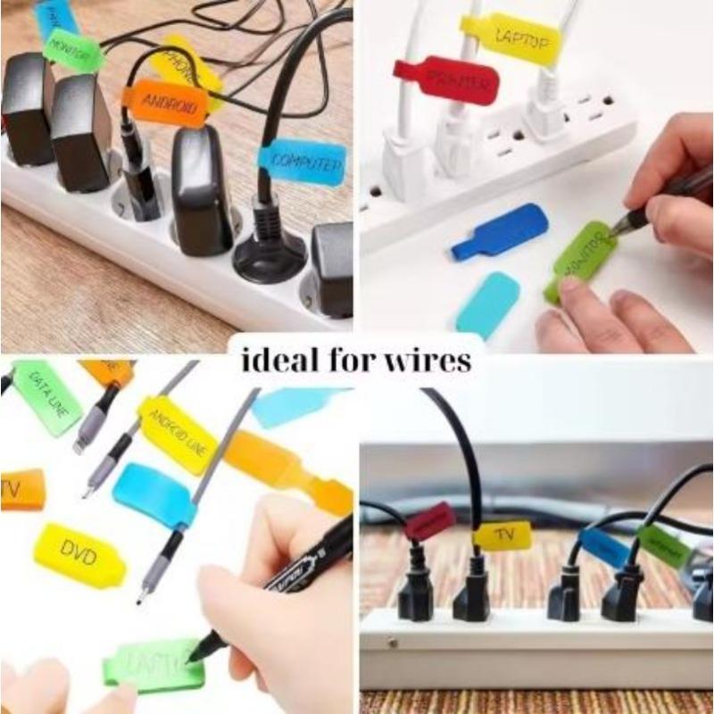 Органайзер для моталки и проводов Защитник для шнура Идентификация шнура Этикетки для нейлоновых кабелей Этикетки для проводов Организация электрических кабелей