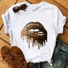 Women Funny Graphic Black African Curly Hair T-shirts for Aesthetic for Women Fashion Printed T-shirt T-shirt Aesthetic Clothes