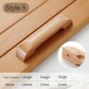 8 Styles Solid Safety Wooden Cabinet Knob Drawer Wood Handles Furniture Hardware Pull Handle Knobs