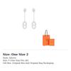 HERMES 925 Sterling Silver Earrings Women's Silver H108618B-00